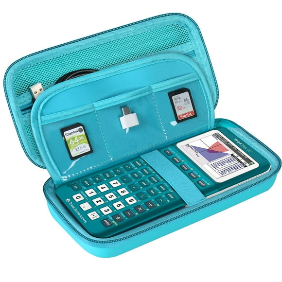 Funda rígida BOVKE para Texas Instruments TI-84 Plus CE, color turquesa