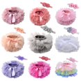 thumbnail image 2 of L recomendado 1-2 años de edadCameo marrónFalda de burbuja de malla para niñas Moda para bebés de un año Ropa para niños de medio cuerpo Pantalones inferiores para bebés mono esquí esquí Gafas de esquí, 2 of 5