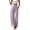 Purple, variant on YuXingFu Womens Linen Pants Women Petite Skinny Culottes - Frayed Hem Travel Purple S