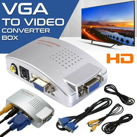 Vga To Rca Switch Box Pc To Tv Av Monitor Composite S Video Converter Adapter Walmart Canada
