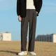 thumbnail image 5 of Pantalones de traje para hombre, color caqui, holgados, elásticos, rectos, drapeados, para hombre, pierna ancha, ropa barata, elegante, caliente, fina, 5 of 5