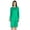 Green, variant on Inkmeso Knee Length Plain Dress Long Sleeve Boat Neck Tshirt Dress For Women