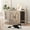 Light gray, variant on Studyset Cat Litter Box Enclosure with Divider, Hidden Litter Box Furniture, Wooden Indoor Cat House Storage Cabinet, Decorative Cat Washroom Bench 33"l × 23.6"w