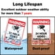 thumbnail image 3 of Advertencia Cámaras de seguridad en uso Señal de videovigilancia las 24 horas Señal de prohibido el paso 10 x 14 Aluminio Impreso con tinta UV, Durable, 3 of 5