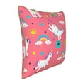 thumbnail image 2 of Kll Yoga Unicorn Decorative Throw Pillow Covers Velvet Soft For Couch Sofa Bedroom Living Room Outdoor -16"X16", 2 of 8