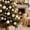 B, variant on 44 Pack Christmas Ball Ornaments Set, Iron Gray Champagne Gold Plastic Xmas Tree Hanging Decorations for Wreath Window Home Holiday Decor,A