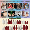 thumbnail image 5 of Uñas postizas navideñas, uñas postizas navideñas para damas y niñas. MFZFUKR CPB-CJZ244-4, 5 of 5