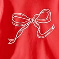 thumbnail image 4 of DJDLJWCJ Big Girls Long Sleeve Sweatshirts Crewneck Fleece Lined Pullover Relaxed Fit Soft Winter Warm Tops Red Size 3-4Years, 4 of 8
