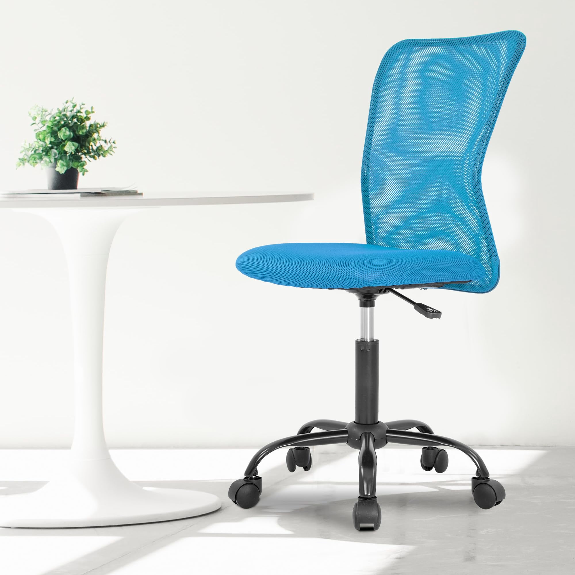 PayLessHere Home Office Chair - Ergonomic Mesh Desk Chair w/Lumbar Support, Blue
