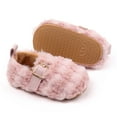 thumbnail image 6 of Quealent Toddler Slippers Wide Cozy Boys Girls House Slippers Non-slip Kids Soft Plush Indoor House Shoes for Winter Warm Pink for Size 5.5, 6 of 8