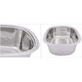 thumbnail image 6 of Stainless Steel Dishpan Basin Portable Tub Rack for Kitchen Utensils Storage - Rounded Rectangle Design, 6 of 7