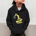 thumbnail image 2 of BOOMNY Toddler Boys Hoodies Cartoon Excavator Hoodies For Boys Long Sleeve Warm Fall Winter Pullover Hooded Sweatshirts, 2 of 8