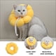 thumbnail image 3 of ColoMX Mascota Cono cómodo ajustable Recuperación suave Collar de cono de flor solar de gato protector, 3 of 8
