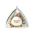 thumbnail image 3 of Lsque World Travel3 Printed Long Tissue Box Cover Holder, Facial Paper Organizer Dispenser,Triangle with Bottom Belt, PVC Leather Decorative Organizer, 3 of 9