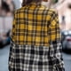 thumbnail image 4 of Camisa de mujer Blusa con estampado de cuadros Manga larga Solapa con botones para invierno Otoño Amarillo XL, 4 of 6
