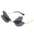 thumbnail image 1 of TIEVOSA 1PC Personalized Retro Steampunk Frameless Gradient Transparent Sunglasses, 1 of 9