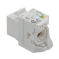 thumbnail image 3 of NavePoint CAT6A Unshielded Toolless Keystone Jack 10 pack, White, 3 of 5