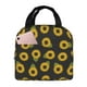 thumbnail image 1 of Easygdp Sunflowers Bolsa Térmica Premium - Tela Oxford Impermeable, Gran Capacidad, Bolsillo Frontal, Unisex para Trabajo, Escuela, Actividades al Aire Libre y Picnics, 1 of 8