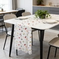 thumbnail image 5 of Alaparte Floral Lace Table Runner 72" Embroidery Tulle Spring Wildflower Ivory White Table Runner Seasonal Summer Butterfly Kitchen Dining Gauze Decoration for Wedding Birthday Party, 5 of 6