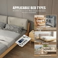 thumbnail image 5 of Clip On Bedside Table for Bunk Bed, Bedside Shelf for Dorm Bed and Top Bunk Storage, Floating Dorm Bed Side Table and Bunk Bed Shelf, 1 Pack, White, 5 of 7