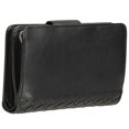 thumbnail image 2 of Mancini Basket Weave RFID Secure Medium Clutch Wallet, 2 of 10
