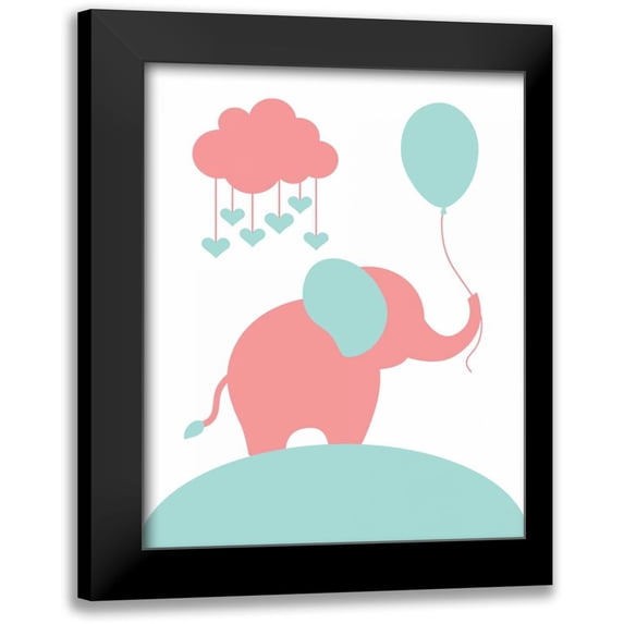 Robinson, Tamara 20x24 Black Modern Framed Museum Art Print Titled - Elephant