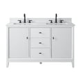 thumbnail image 4 of Vanity Art 54" Bathroom Vanity with Sinks and Engineered Marble Top, Freestanding Storage Cabinet with 2 Drawers, 2 Shelves and 1 Flip Down Tray, 4 of 8