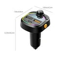 thumbnail image 2 of Hxlamzoo Car Bluetooth MP3 Player with FM Transmitter & Dual USB/Type-C Fast Charging for Vehicles, 2 of 5