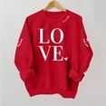 thumbnail image 5 of BLVB Love Heart Sweatshirt for Women Cute Hearts Graphic Pullover Long Sleeve Crewneck Valentine Shirts Tops, 5 of 6