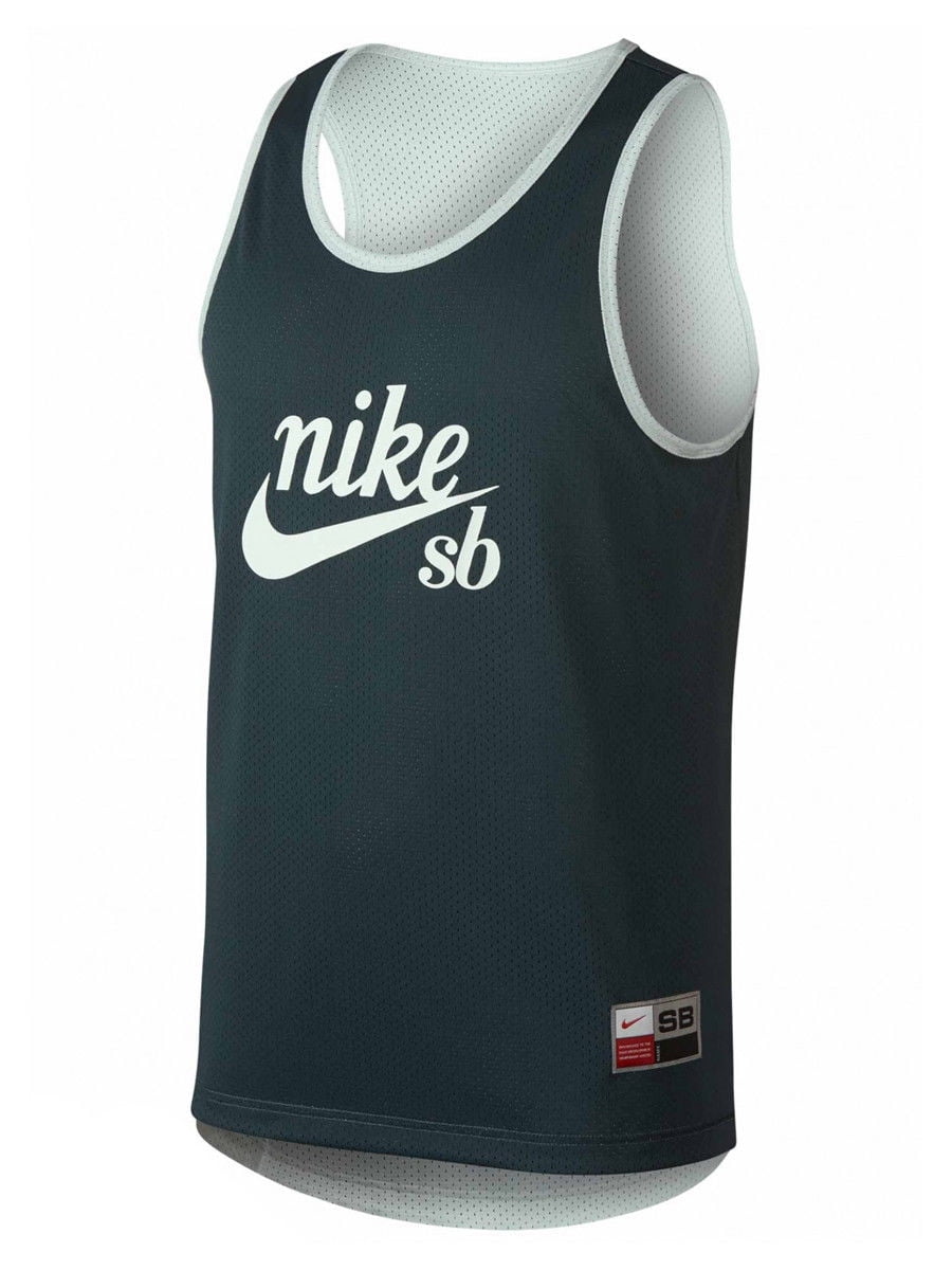 Nike - Nike Mens SB Dri-Fit Reversible Mesh Tank Top Shirt Green New ...