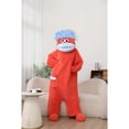 thumbnail image 2 of Silly Onesie Funny Monster Hooded Fleece Pajamas, Adult Soft Plush One-Piece Loungewear,  Halloween Cosplay Costume Christmas Birthday Party Pop Performance Outfits, 2 of 13