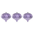 thumbnail image 5 of Vickerman 5.7" Lavender Shiny Onion Christmas Ornament UV Treated with Drilled and Wired Cap, 3 per bag, 5 of 5