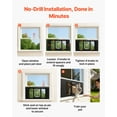 thumbnail image 5 of VEVOR Cat Door for Window, Adjustable to Fit Window Width 27"-32", 4 Secure Lock Modes, Aluminum Frame and High-Transparency Glass, Magnetic Closure, Weatherproof Quick-Fit Pet Door for Cats, Black, 5 of 9
