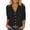 Black, variant on Hpapadks Summer Cardigans for Women Lightweight V Neck 3/4 Sleeve Solid Button Open Front Sweater Casual Fall Spring Thin Knit Top Shrugs for Women