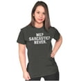 thumbnail image 3 of Me Sarcastic Never Humorous Attitude Womens Slim Fit Graphic Tee Brisco Brands M, 3 of 4