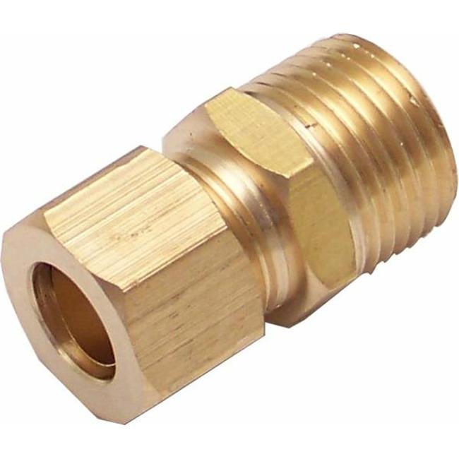 5 in. NPT to 12mm Straight Compression Air Fitting