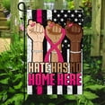 thumbnail image 2 of Flagwix Breast Cancer Decoration, Breast Cancer Awareness - Hate Has No Home Here Flag - Garden Flag (12x18), 2 of 4