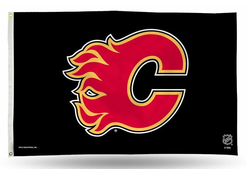 Drapeau des Flames de Calgary de la LNH de GTEI