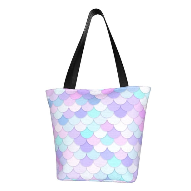 Easygdp Rainbow Scales Bolso de Hombro para Mujer, Bolso Bandolera y Cartera de Mano Elegante para Uso Diario