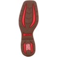 thumbnail image 3 of rocky women's lightweight saddle western work boots brown leather rubber 9.5 m, 3 of 3