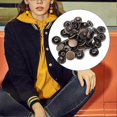 thumbnail image 5 of 50 set Pure Brass Snap Buttons Round Button Cloth Luggage Decoration Accessories(15mm Bronze), 5 of 5