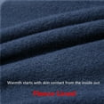 thumbnail image 5 of Men's Winter Fleece Lined Thermal Long Johns 100% Cotton Underwear Top Bottom 2 Pcs Set Navy, 5 of 5