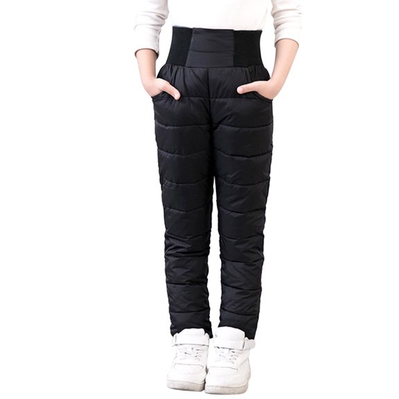 NOKIO Kids' Snow Pants Girls Boys Snow Pants 2-9 Years old Thick Winter Warm Pants Girl Activewear Clothes Little Girls Boys Solid Snow Pants Thick Winter Warm Kids Pants Kids Snow Ski Pants