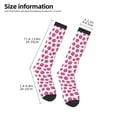thumbnail image 4 of Haiem Hand Drawn Strawberry Socks, Funny Novelty Crazy Design Cotton Socks Sports Socks Knee High Socks For Men, Women,1Pairs - Gift For Working Friends, 4 of 8