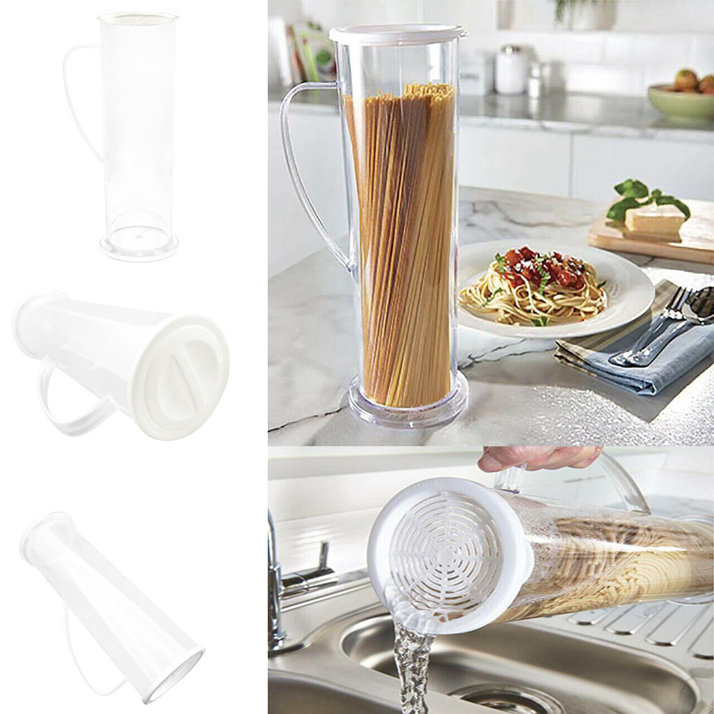 Lovehome Pasta Tube Container Pasta Spaghetti Noodle Companion Fast