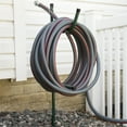 thumbnail image 2 of Stalwart Water Hose Holder ? Metal Storage Rack with Stake, Green, 2 of 4