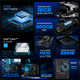 thumbnail image 3 of Computadora Escritorio Completa Xtreme PC Gaming Intel Core i5 12400 16GB SSD 500GB Monitor Curvo 23.8 100Hz WIFI Black juegos casuales, trabajo y estudio, 3 of 6