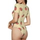 thumbnail image 2 of Balery Strawberries Body de cuello redondo de manga corta para mujer Tops de manga corta Tops básicos-Medium, 2 of 7