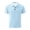 Light Blue_001, variant on Lightweight Waffle Knit Polo Shirt for Men, Short Sleeve Classic Casual Collared Top for Summer Comfort Beige 3XL
