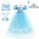thumbnail image 1 of Ropa de niña de Disney vestido de princesa congelada niñas fiesta Cosplay Elsa disfraz de lentejuelas reina de la nieve cumpleaños carnaval vestido niños Bag3T(110) Gao Jinjia LED, 1 of 2
